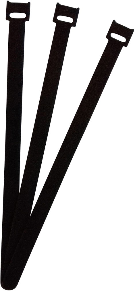 FASTECH® Tépőzár kábelkötegelő Kötegeléshez Bolyhos és horgos fél (H x Sz) 250 mm x 13 mm Fekete 100