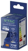V-TAC 218746 SMD LED EEK F (A - G) GU10 7.5 W = 70 W Fehér 1 db 2. bélyegkép