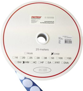 FASTECH® Tépőzár pont Felragasztáshoz forró olvadék Bolyhos fél (Ø) 35 mm Fehér 5 m