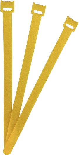 FASTECH® Tépőzár kábelkötegelő Kötegeléshez Bolyhos és horgos fél (H x Sz) 250 mm x 13 mm Sárga 100 