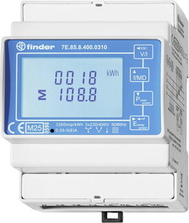 Finder 7E.85.8.400.0312 7E.85.8.400.0312 Energiafogyasztás mérő digitális 1 db