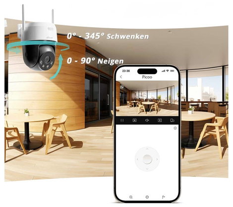 Dahua Technology Picoo A2 5 MP DH-IPC-P5ASP-PV-0400B-S2-EUR WLAN, Vezetékes IP Megfigyelő kamera 7. kép
