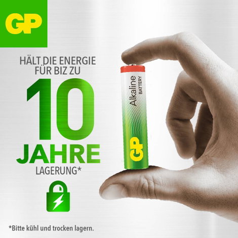 GP AAA Batterie GP Alkaline 1,5V 8 Stück Mikroelem 1.5 V 8 db 8. kép