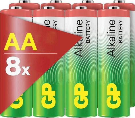GP AA Batterie GP Alkaline 1,5V 8 Stück Ceruzaelem 1.5 V 8 db