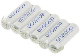 Eneloop akku pack, 7,2V, ULF 2000mAh, 87x14,5x50,5 mm