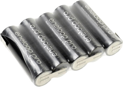 Eneloop XX ceruza(AA) akku pack, 6V, ZLF 2500mAh, 72,5x14,5x50,5 mm