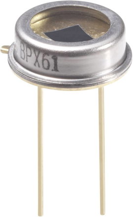 PIN fotodióda TO 39 házzal Sugárzási szög ±55 ° 400 - 1100 nm Osram Components BPX 61