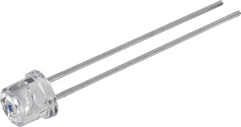 Fotodióda PIN gyorsreagálású 5mm-es Sugárzási szög ±75 ° 400-1100 nm Osram Components SFH 203P