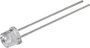 Fotodióda PIN gyorsreagálású 5mm-es Sugárzási szög ±75 ° 400-1100 nm Osram Components SFH 203P bélyegkép