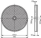 Reflektor fénysorompóhoz, Contrinex LXR-0000-084 2. kép