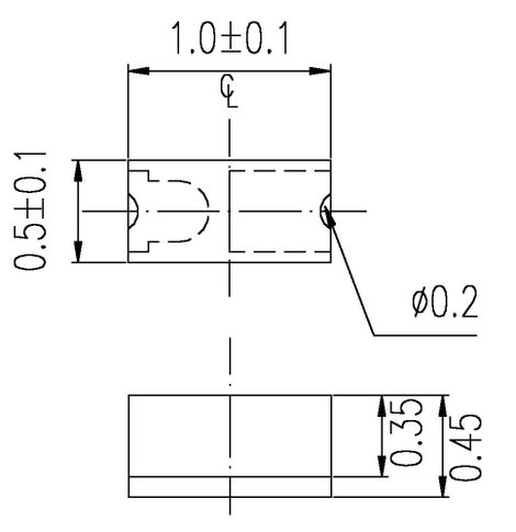 SMD LED 36 mcd 120° 25 mA 2 V, piros, 0402, Everlight 16-213SURC/S530-A2/TR8 2. kép