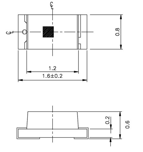SMD LED 16 mcd, 120°, 20 mA, 2 V, zöld-sárga, 0603, Everlight 19-213SYGC/S530-E1/TR8 2. kép