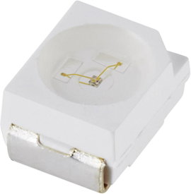Ultrafényes LED PLCC2 900 mcd, 120°, 20 mA, 3,5 V, fehér, Everlight 67-21UWC/S400-X9/TR8