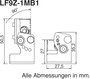 Rögzítő elem a LUMIFA LED-es LF1B-A/B/C és LF1B-NA/B/C géplámpákhoz, Idec LF9Z-1MB1 2. bélyegkép