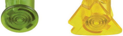 Szimbólumos jelzőlámpa 12-24 V, Ø 5 mm, piros, nyíl, Signal Construct SKID05002 2. kép