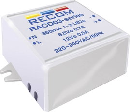 Állandó LED áramforrás 700 mA, 90-264 V/AC, Recom Lighting RACD03-700