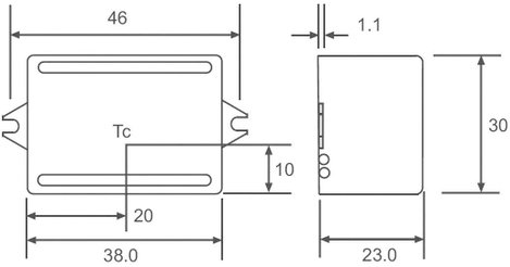 Állandó LED áramforrás 700 mA, 90-264 V/AC, Recom Lighting RACD03-700 2. kép