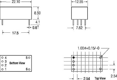 LED meghajtó 4,5-36 V/DC, Recom Lighting RCD-24-0.50 2. kép