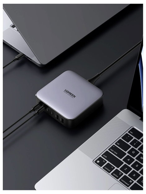 UGREEN 40914 Tápegység / tápellátás 200 W USB 2.0 alj, A típus, USB 2.0 alj, A típus, USB-C® alj, US 2. kép