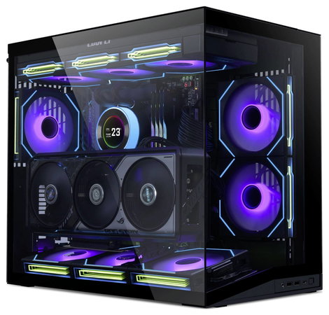 Lian Li O11 Dynamic Mini V2 Mini torony Számítógép ház, Ház, Gaming doboz Fekete 2. kép