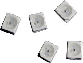 SMD LED PLCC2, 100 mcd, 120°, 20 mA, 1,9 V, piros, Avago Technologies HSMC-A100-Q00J1