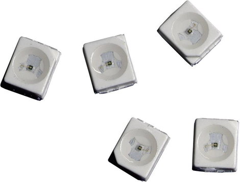 SMD LED PLCC2, 100 mcd, 120°, 20 mA, 1,9 V, piros, Avago Technologies HSMC-A100-Q00J1