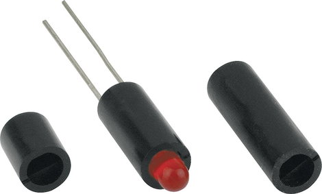 LED távtartó 5 mm-es LED-ekhez, fekete, Mentor 2819.5152