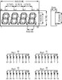 4 digites kijelző, 14 mm, 6400 mcd, piros, Kingbright CA56-11EWA 2. bélyegkép