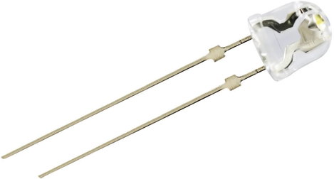 Nagyáramú LED 5 mm 140°, fehér, Nichia NSDW570GS-K1