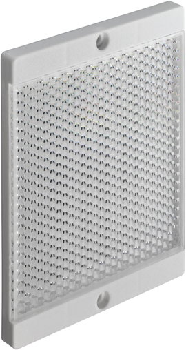 Fényvisszaverő prizma, ragasztható/csavarozható, Leuze Electronic TKS 100 x 100