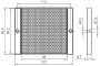 Fényvisszaverő prizma, ragasztható/csavarozható, Leuze Electronic TKS 100 x 100 2. bélyegkép