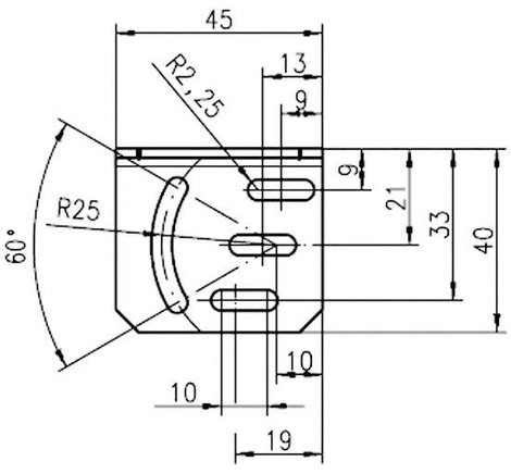 Rögzítő elem a 46B sorozathoz, Leuze Electronic BT 46 2. kép