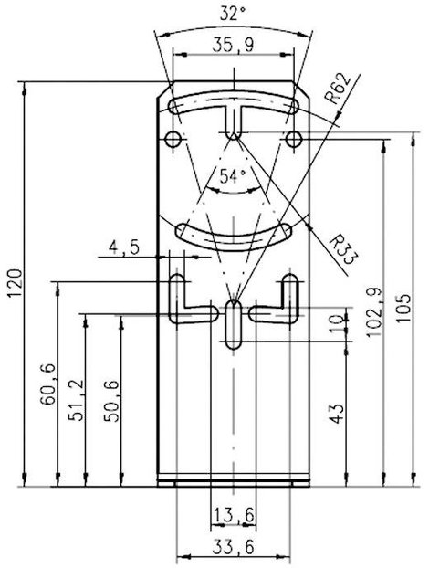 Rögzítő elem a 46B sorozathoz, Leuze Electronic BT 46 3. kép