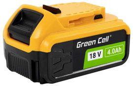 Green Cell DCB184 GC-PTDW18V4 Szerszám akku 18 V 4.0 Ah Lítiumion