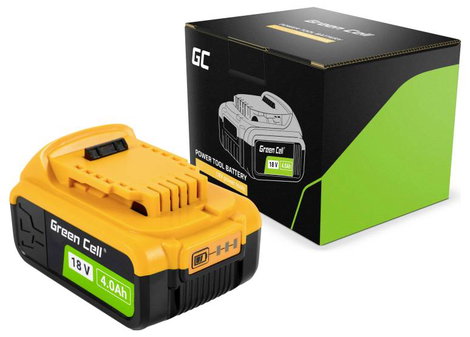 Green Cell DCB184 GC-PTDW18V4 Szerszám akku 18 V 4.0 Ah Lítiumion 2. kép