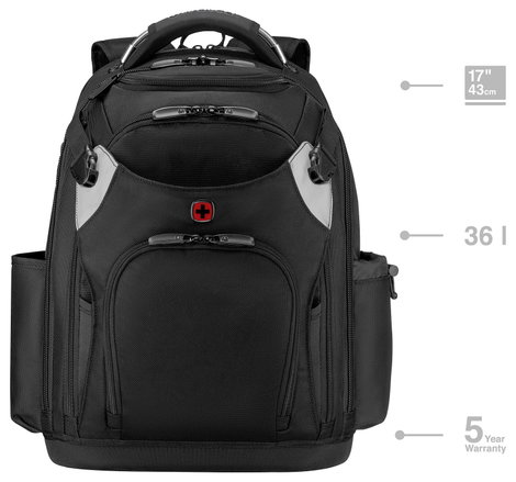 Wenger Notebook hátizsák Alkalmas: Max.: 43,2 cm (17) Fekete 21. kép