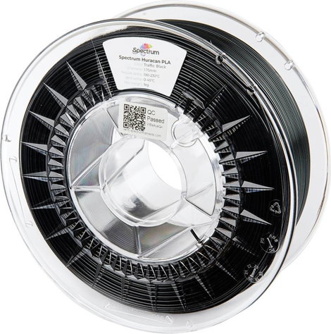 Spectrum Filaments 80930 Huracan PLA TRAFFIC BLACK 3D nyomtatószál PLA műanyag Highspeed nyomtatószá