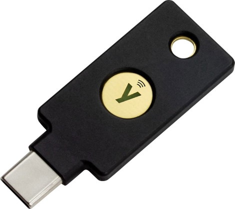 Yubico USB-s jelszókezelő stick Fekete/arany