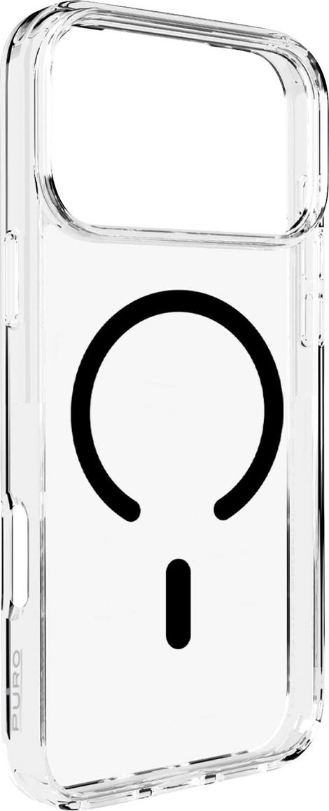 Puro Cover Apple iPhone 17 Pro Átlátszó, Fekete MagSafe kompatibilis PUIPC17P63LITEMBLK