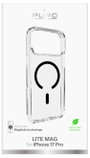 Puro Cover Apple iPhone 17 Pro Átlátszó, Fekete MagSafe kompatibilis PUIPC17P63LITEMBLK 2. bélyegkép