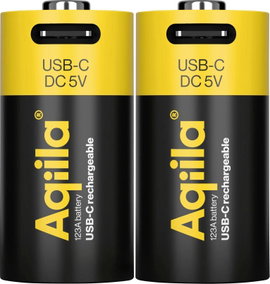 Aqiila Akku Speciális akku CR-123A Lítiumion 3 V 750 mAh 2 db