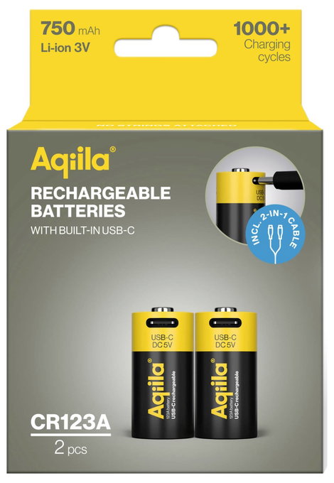 Aqiila Akku Speciális akku CR-123A Lítiumion 3 V 750 mAh 2 db 8. kép