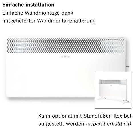 Bosch Home Comfort HC4000-25 Konvektor 2500 W Fehér 5. kép