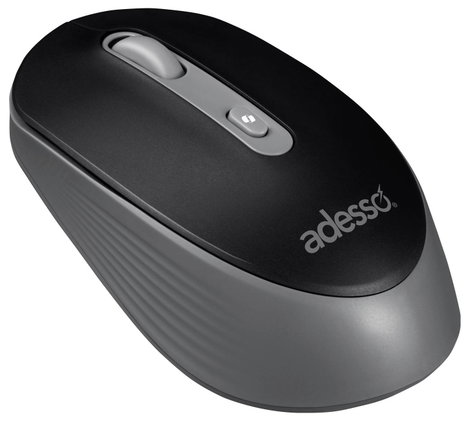 Adesso iMouse A30B WLAN egér Rádiójel vezérlésű Optikai Fekete-szürke 4 Gombok 1200 dpi Egérgombok 3. kép