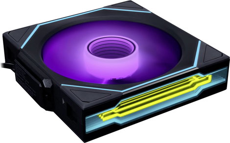 Lian Li UNI FAN SL-INF Számítógépház ventilátor Fekete (Sz x Ma x Mé) 120 x 28 x 122 mm