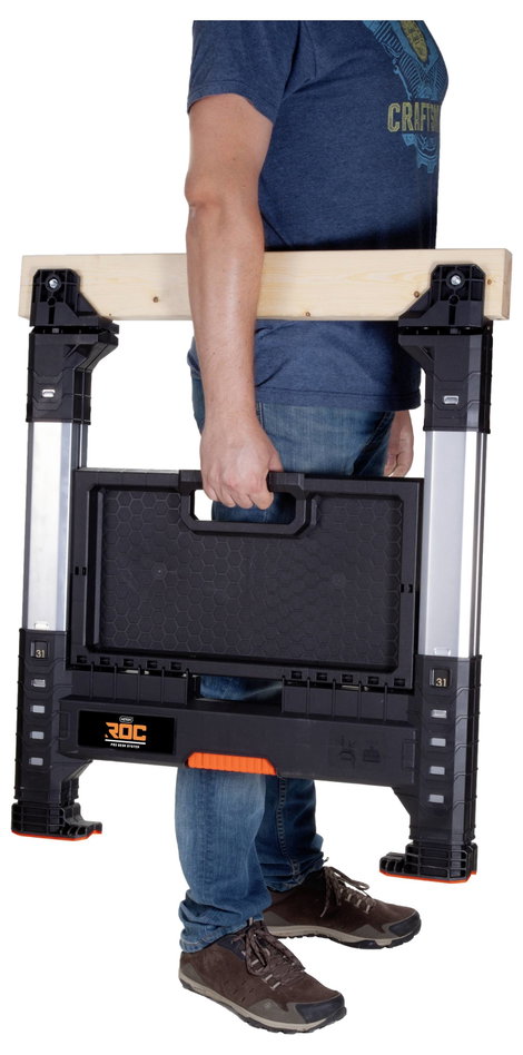 KETER 257188 Fűrészbak Állítható magasság, Kihajtható 1360 kg (Sz x Ma x Mé) 71 x 82 x 6.9 cm 7.2 kg 2. kép