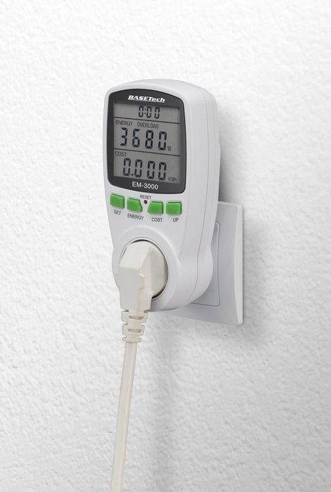 Basetech EM-3000 Energiafogyasztás mérő Költség előrejelzés 2 db 2. kép
