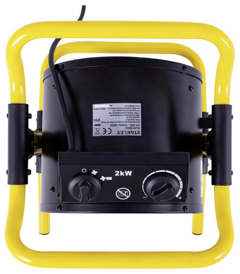 STANLEY SXJH102000E Fűtőventilátor 2000W 20 m² Fekete/sárga 5. kép