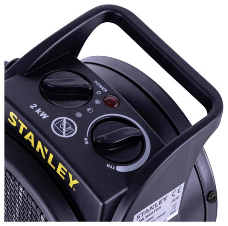 STANLEY SXJH002000E Fűtőtest 2000W 20 m² Fekete/sárga 10. kép