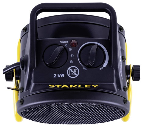 STANLEY SXJH002000E Fűtőtest 2000W 20 m² Fekete/sárga 5. kép